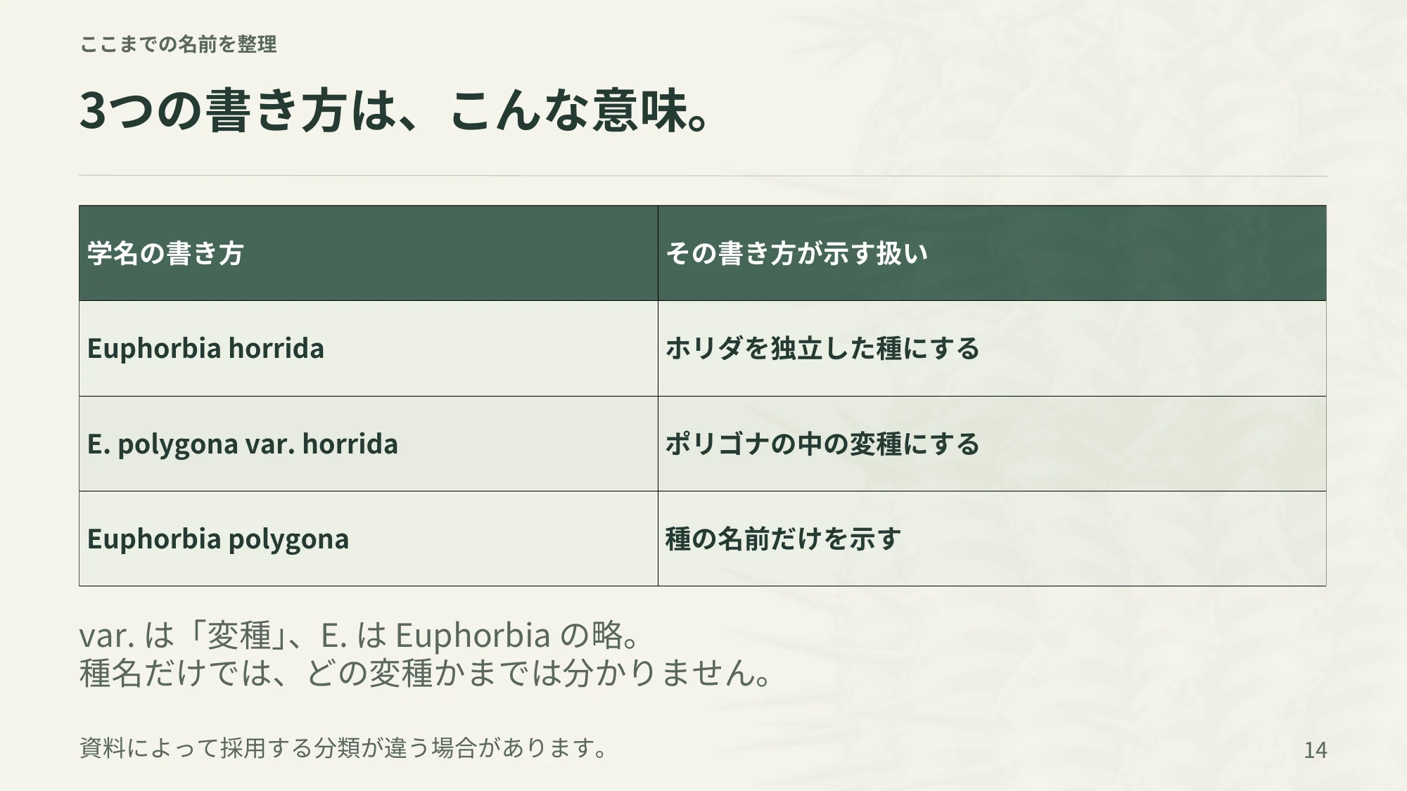 14ページ:3つの書き方は、こんな意味(日本語)